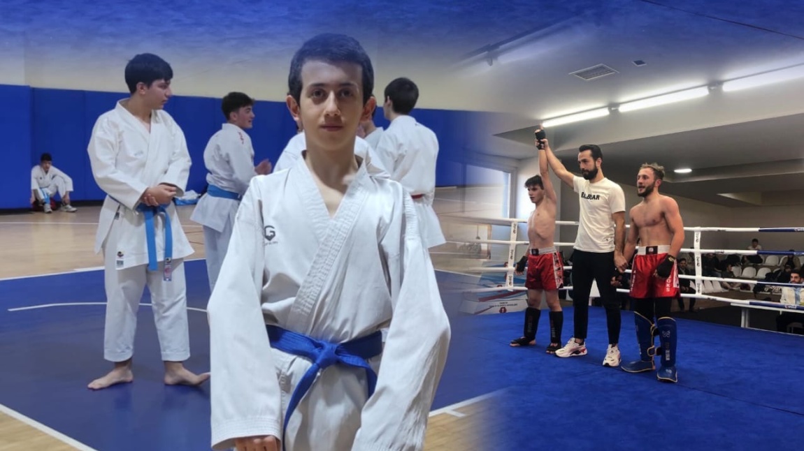 Okul Sporları Kapsamında Karate ve Kikboks Dalında İl Birinciliği Aldık. 